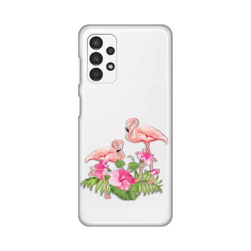 Torbica Silikonska Print Skin za Samsung A135F Galaxy A13 4G Flamingo slika 1