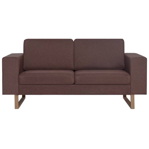2-dijelni set sofa od tkanine smeđi slika 44