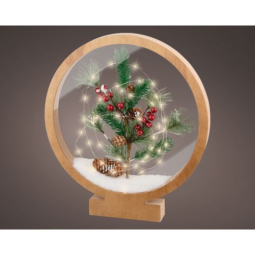Novogodišnji dekorativni krug sa LED svetlom 486440 slika 1