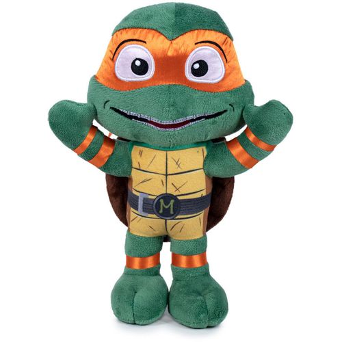 Ninja Turtles Mutant Mayhem Michelangelo plush toy 38cm slika 1