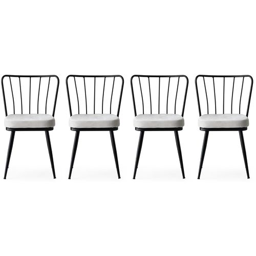 Yıldız - 940 V4 Black Chair Set (4 Pieces) slika 1