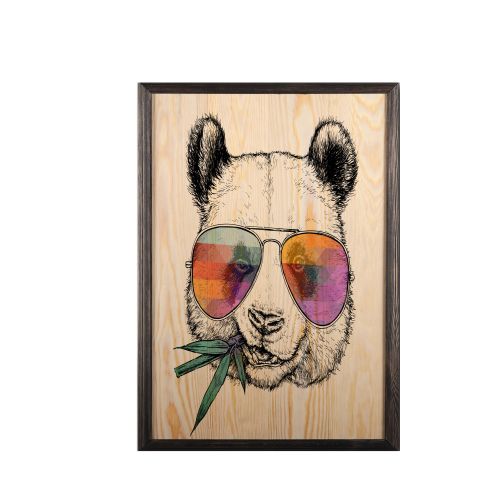 Wallity Drvena uokvirena slika, Cool Panda slika 2