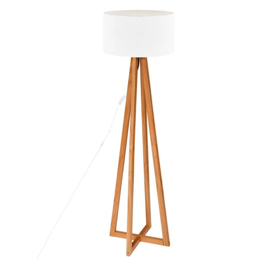 ATMOSPHERA podna lampa Molu H141 drvo/bijela slika 1
