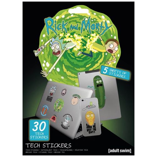 Rick and Morty (Adventures) Tech Stickers slika 1