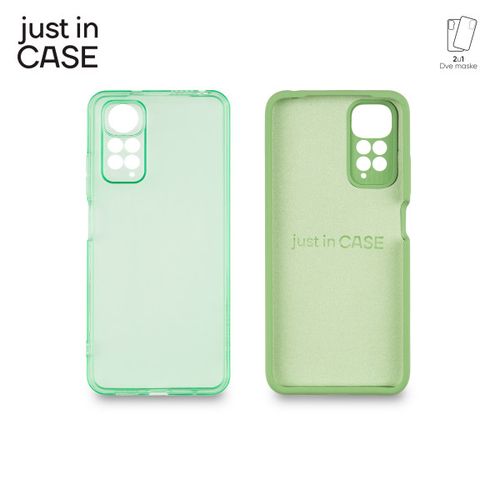 2u1 Extra case MIX paket ZELENI za Redmi Note 11 5G/M4 pro slika 3