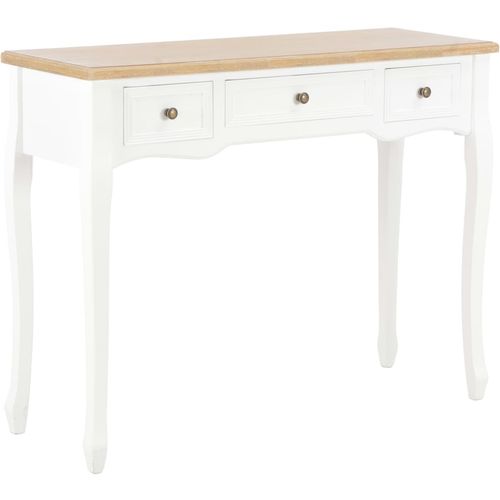280044 Dressing Console Table with 3 Drawers White slika 12
