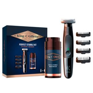 King C. Gillette Style Master Aparat za brijanje i šišanje brade + Face & Stubble Moisturizer krema 100 ml