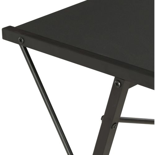 Radni stol s policom crni 116 x 50 x 93 cm slika 20