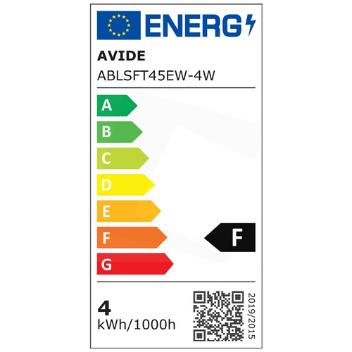 Avide Sijalica, LED 4W, E27, 2700K, 360°, 230V AC, toplo bijela - T45 4W E27 slika 5