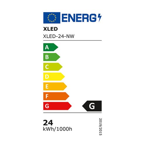 XLED 24-NW Nadgradni četvrtasti LED panel 4000K,1880Lm,263,5x263,5mm slika 2