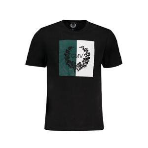 GIAN MARCO VENTURI MEN'S SHORT SLEEVE T-SHIRT BLACK