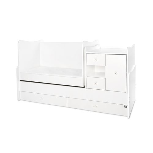 LORELLI MiniMAX Modularni krevetić 4in1 s Mehanizmom Ljuljanja White 190x72 cm slika 5