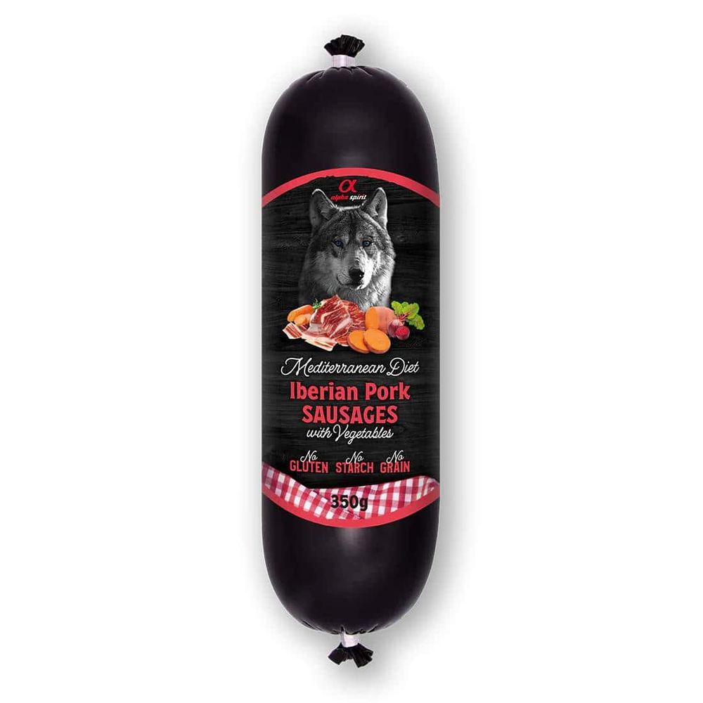 Alpha Spirit Mediterranean kobasica iberijska svinja s povrćem 150g slika 1