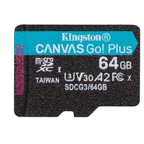 Memorijska kartica bez adaptera Kingston Canvas Go! Plus microSD 64GB slika 1