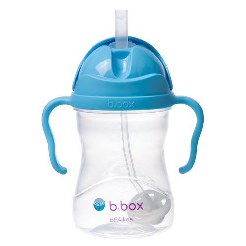 b.box Sippy cup bočica sa slamkom - blueberry slika 3