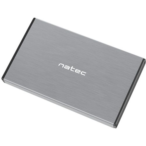 Natec NKZ-1281 RHINO GO, HDD/SSD External Enclosure 2.5",  SATA III, USB3.0, Aluminium, Grey slika 3