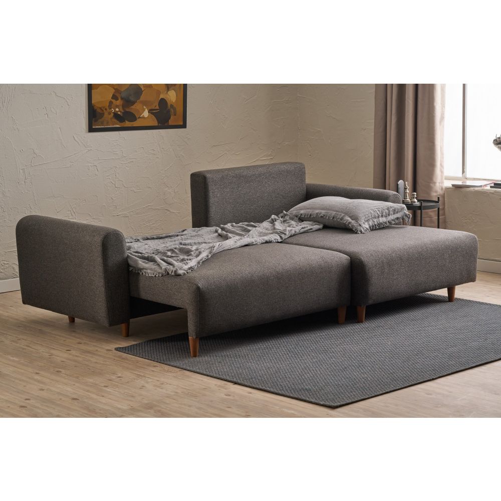 Mane Right - Antracitni Kutni Sofa-Krevet slika 5