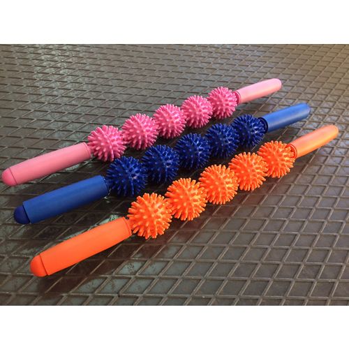 Masažni 4ball stick 52,5 cm roza spikey slika 2