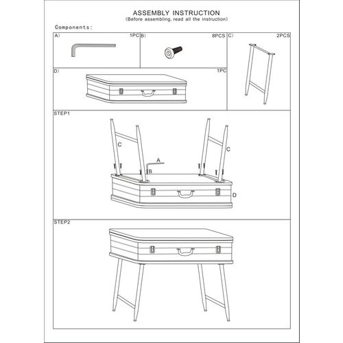 Mauro Ferretti Konzola kamion industrija cm 80x35x67,5 slika 12