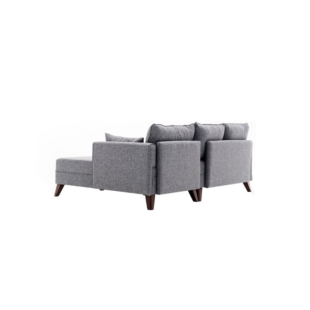 Ugaona Sofa Bella Desni Kut 2 Siva - Sofa-Krevet slika 13