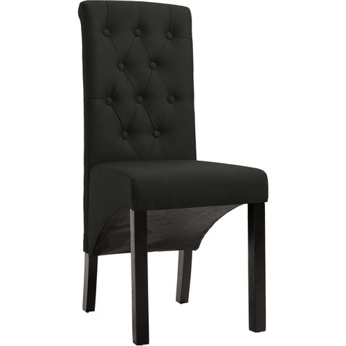 Blagovaonske stolice od tkanine 4 kom crne slika 9