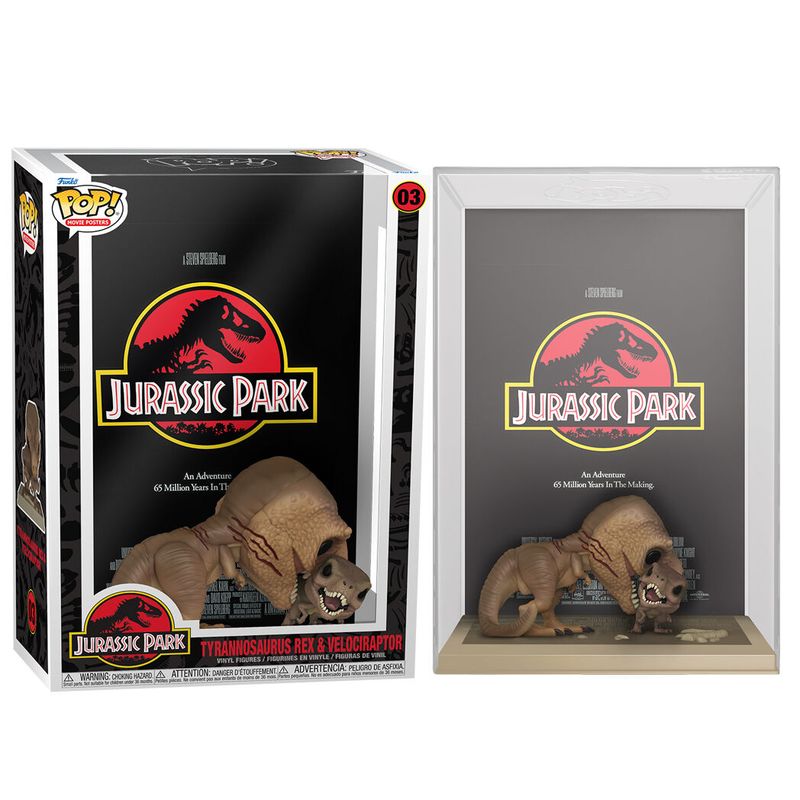 FUNKO POP figura Filmski Poster Jurassic Park Tyrannosaurus Rex i Velociraptor image