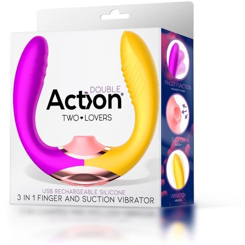 Action Two Lovers Couples Vibe 3 u 1 stimulator slika 15