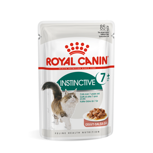 ROYAL CANIN FHN Instinctive 7+ Gravy, potpuna hrana u vrećici za  odrasle mačke starije od 7 godina, komadići u umaku, 12x85 g slika 1