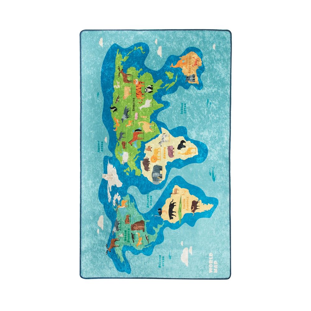 Šareni tepih "Mapa svijeta" (140 x 190 cm) slika 2