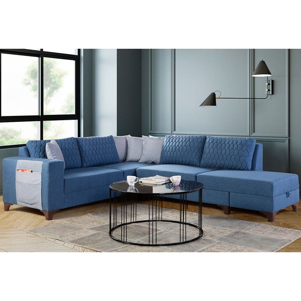 Ugaona Sofa Loft - Plava slika 1