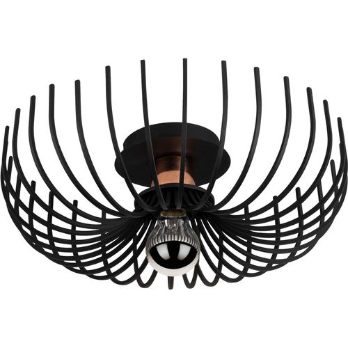 Opviq Stropna lampa ASPENDOS crna, metal promjer 36 cm, visina 12 cm, E27 40 W, Aspendos - N-641 slika 5