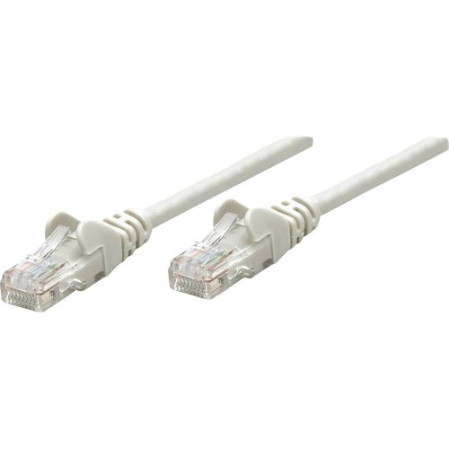 Intellinet 318228 RJ45 mrežni kabel, Patch kabel cat 5e U/UTP 0.50 m siva  1 St. slika 1