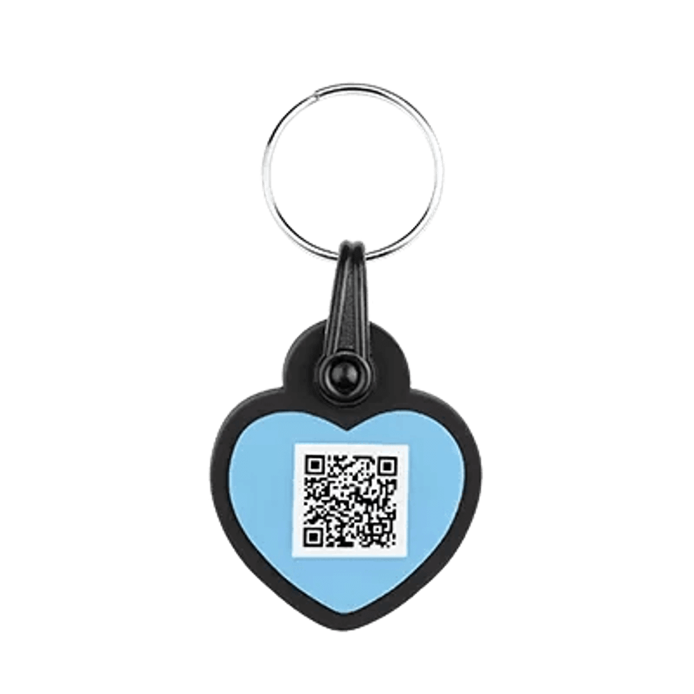 Pet ID privjesak za ogrlicu psa srce slika 1