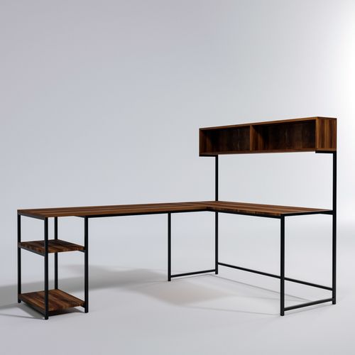Woody Fashion Studijski stol, Cansın Raflı L Çalışma Masası L164 slika 3