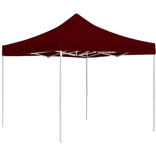 Profesionalni sklopivi šator za zabave 3 x 3 m crvena boja vina slika 7