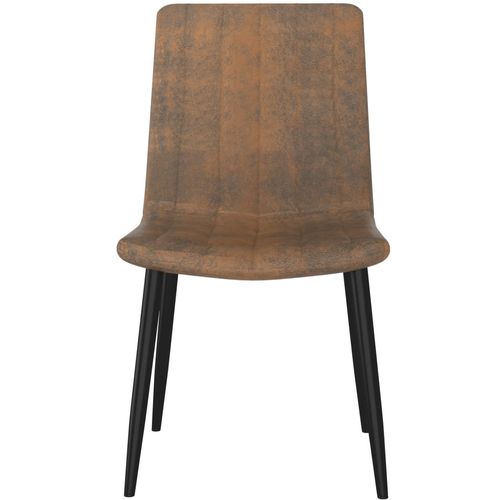 Blagovaonske stolice od umjetne kože 6 kom smeđe slika 35