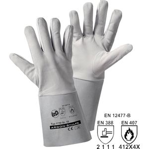 L+D worky ARGON-Stulpe 1710 nappa koža rukavice za rad Veličina (Rukavice): 10, xl EN 12477-B, EN 388, EN 407 CAT II 1 Par
