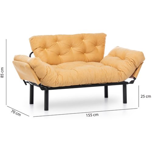 Atelier Del Sofa Dvosjed na razvlačenje NITTA senf, Nitta - Mustard slika 4