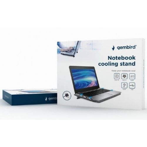 NBS-1F15-04 Gembird hladnjak za laptop, 15.6 120mm Fan, USB, 330x250mm, Ergo Stand slika 4