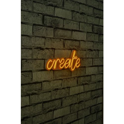 Wallity Ukrasna plastična LED rasvjeta, Create - Yellow slika 10