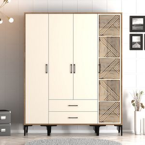 Kumsal STP - Walnut, Cream Walnut
Cream Wardrobe