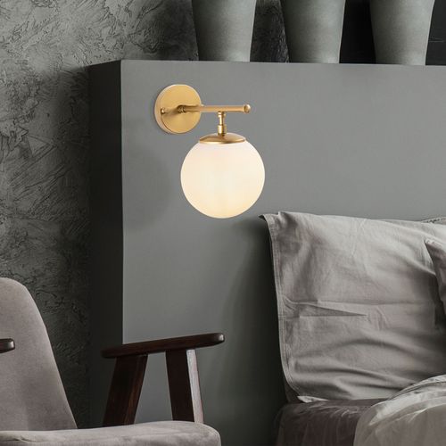 Roe - 10725 Shiny Gold Wall Lamp slika 1