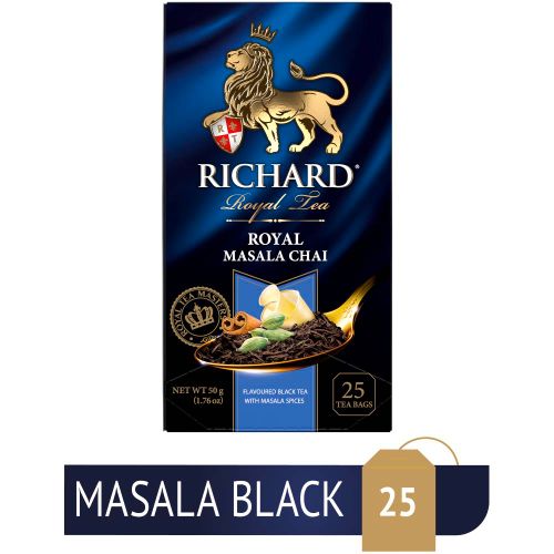 Richard Royal Masala Chai - Crni čaj sa djumbirom, cimetom i aromom masala začina, 25x2g 1100477 slika 1