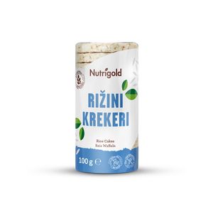 Nutrigold Rižini krekeri Natural bez glutena - 100g 