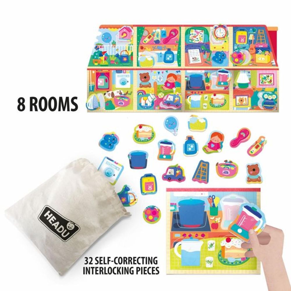 HEADU Edukativna slagalica Montessori My Little House slika 3