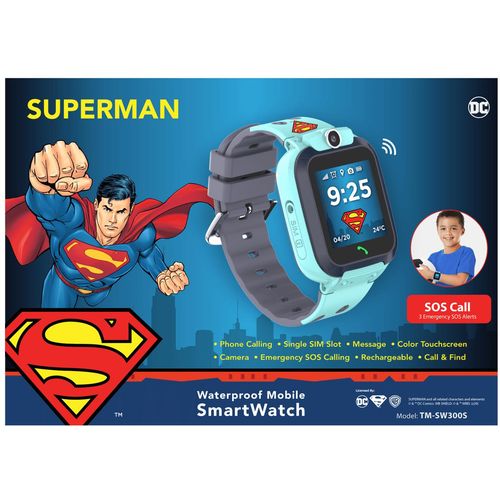 DC Pametni sat , Superman, SOS tipka, slot za SIM card - SUPERMAN Waterproof SmartWatch slika 4