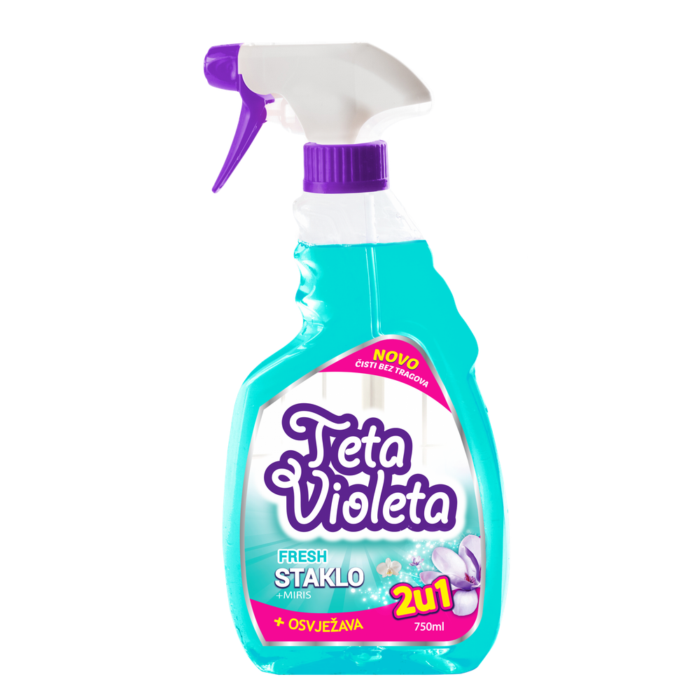 Teta Violeta sredstvo za pranje stakla Fresh 750ml slika 1