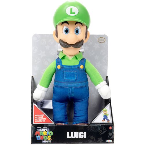 Super Mario Bros The Movie Luigi plush toy 30cm slika 1