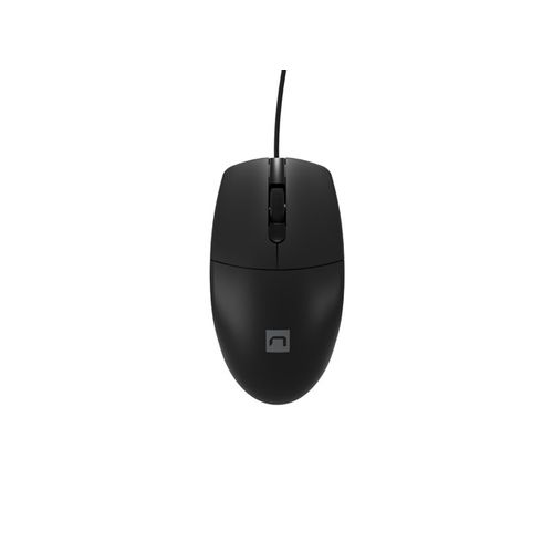 Natec NMY-2021 RUFF PLUS, Optical Mouse 1200 DPI, 3 Buttons, USB, Black, Cable 1,8m slika 1