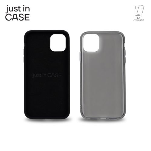 2u1 Extra case MIX paket CRNI za iPhone 11 slika 2